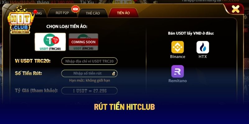 Rút tiền HITCLUB