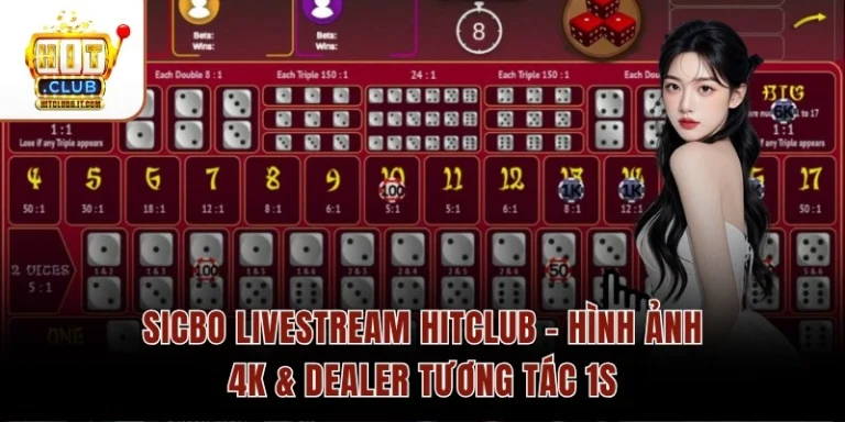 Sicbo Livestream Hitclub – Hình Ảnh 4K & Dealer Tương Tác 1s
